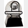 [CRY6101L] 5" Crystal Golf Ball Clock Thumbnail