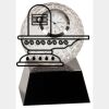 [CRY6101L] 5" Crystal Golf Ball Clock Thumbnail