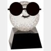 [CRY6101L] 5" Crystal Golf Ball Clock Thumbnail