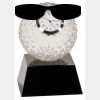 [CRY6101L] 5" Crystal Golf Ball Clock Thumbnail