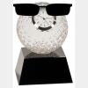 [CRY6101L] 5" Crystal Golf Ball Clock Thumbnail
