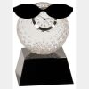 [CRY6101L] 5" Crystal Golf Ball Clock Thumbnail