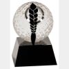 [CRY6101L] 5" Crystal Golf Ball Clock Thumbnail