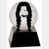 [CRY6101L] 5" Crystal Golf Ball Clock Thumbnail