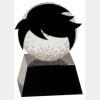 [CRY6101L] 5" Crystal Golf Ball Clock Thumbnail