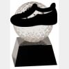 [CRY6101L] 5" Crystal Golf Ball Clock Thumbnail