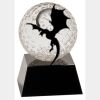 [CRY6101L] 5" Crystal Golf Ball Clock Thumbnail