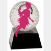 [CRY6101L] 5" Crystal Golf Ball Clock Thumbnail