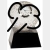 [CRY6101L] 5" Crystal Golf Ball Clock Thumbnail