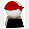 [CRY6101L] 5" Crystal Golf Ball Clock Thumbnail