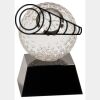 [CRY6101L] 5" Crystal Golf Ball Clock Thumbnail