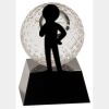 [CRY6101L] 5" Crystal Golf Ball Clock Thumbnail