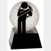 [CRY6101L] 5" Crystal Golf Ball Clock Thumbnail