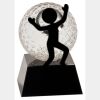 [CRY6101L] 5" Crystal Golf Ball Clock Thumbnail