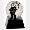 [CRY6101L] 5" Crystal Golf Ball Clock Thumbnail