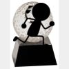 [CRY6101L] 5" Crystal Golf Ball Clock Thumbnail