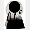[CRY6101L] 5" Crystal Golf Ball Clock Thumbnail