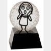 [CRY6101L] 5" Crystal Golf Ball Clock Thumbnail