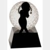 [CRY6101L] 5" Crystal Golf Ball Clock Thumbnail