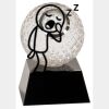 [CRY6101L] 5" Crystal Golf Ball Clock Thumbnail