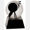 [CRY6101L] 5" Crystal Golf Ball Clock Thumbnail