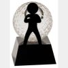 [CRY6101L] 5" Crystal Golf Ball Clock Thumbnail