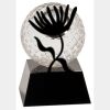 [CRY6101L] 5" Crystal Golf Ball Clock Thumbnail