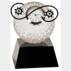 [CRY6101L] 5" Crystal Golf Ball Clock Thumbnail