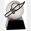 [CRY6101L] 5" Crystal Golf Ball Clock Thumbnail