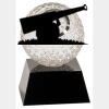 [CRY6101L] 5" Crystal Golf Ball Clock Thumbnail
