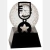 [CRY6101L] 5" Crystal Golf Ball Clock Thumbnail