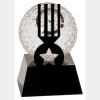 [CRY6101L] 5" Crystal Golf Ball Clock Thumbnail