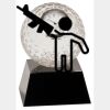 [CRY6101L] 5" Crystal Golf Ball Clock Thumbnail