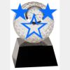 [CRY6101L] 5" Crystal Golf Ball Clock Thumbnail