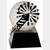[CRY6101L] 5" Crystal Golf Ball Clock Thumbnail