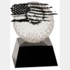 [CRY6101L] 5" Crystal Golf Ball Clock Thumbnail