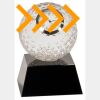 [CRY6101L] 5" Crystal Golf Ball Clock Thumbnail