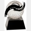 [CRY6101L] 5" Crystal Golf Ball Clock Thumbnail