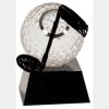 [CRY6101L] 5" Crystal Golf Ball Clock Thumbnail