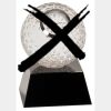 [CRY6101L] 5" Crystal Golf Ball Clock Thumbnail
