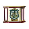 [EX103] Executive 4-Pillar Gold & Rosewood Piano Finish Clock  Thumbnail