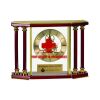 [EX103] Executive 4-Pillar Gold & Rosewood Piano Finish Clock  Thumbnail