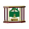 [EX103] Executive 4-Pillar Gold & Rosewood Piano Finish Clock  Thumbnail