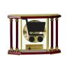 [EX103] Executive 4-Pillar Gold & Rosewood Piano Finish Clock  Thumbnail