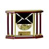 [EX103] Executive 4-Pillar Gold & Rosewood Piano Finish Clock  Thumbnail