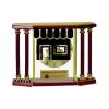 [EX103] Executive 4-Pillar Gold & Rosewood Piano Finish Clock  Thumbnail