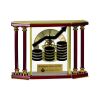 [EX103] Executive 4-Pillar Gold & Rosewood Piano Finish Clock  Thumbnail