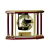 [EX103] Executive 4-Pillar Gold & Rosewood Piano Finish Clock  Thumbnail