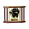 [EX103] Executive 4-Pillar Gold & Rosewood Piano Finish Clock  Thumbnail