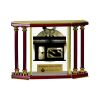 [EX103] Executive 4-Pillar Gold & Rosewood Piano Finish Clock  Thumbnail